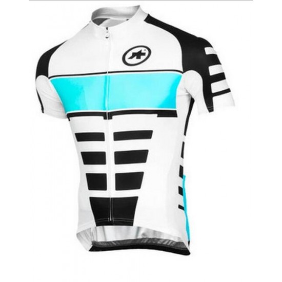 2016 ASSOS Fahrradbekleidung Radtrikot weiß Schwarz blau CDA4L