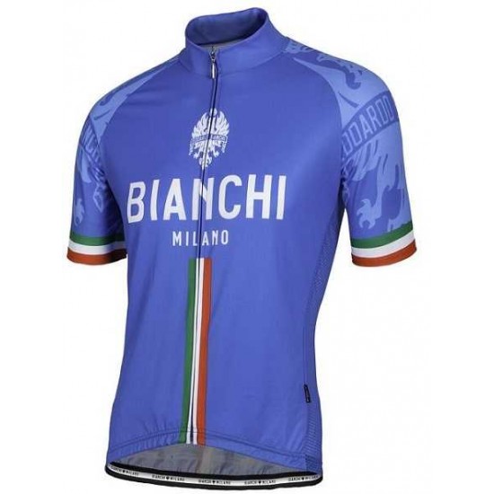 2016 BIANCHI-MILANO SADO ITALIAN Fahrradbekleidung Radtrikot blau GYJOX