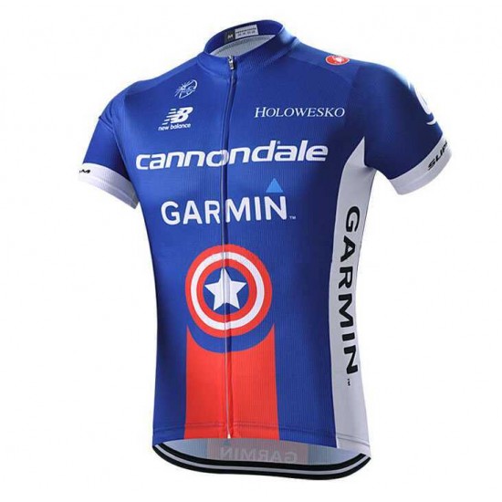 2015 Garmin Cannondale Fahrradtrikot Radsport blau AV6NT