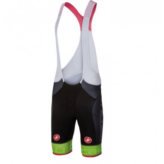 2016 Castelli Free Aero Race Kurz Trägerhose Schwarz grün 3UMSO