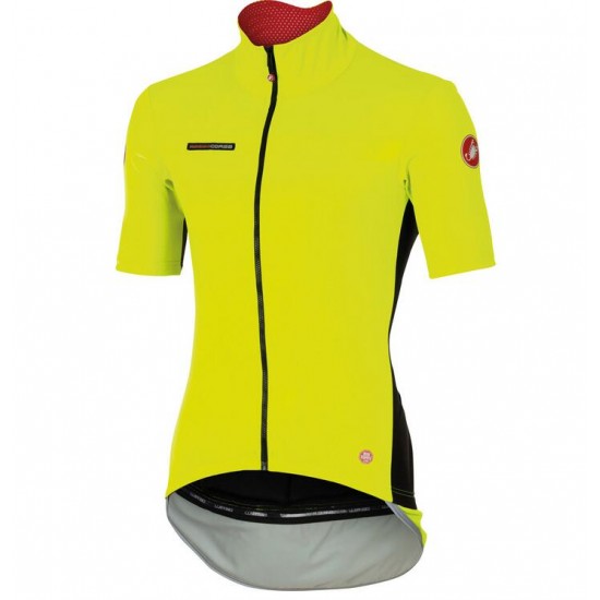 2016 Castelli Perfetto Fahrradbekleidung Radtrikot gelb H6CWR