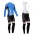 Castelli 2014 Fahrradbekleidung Set Langarmtrikot+Lange Trägerhose blau 76IUS