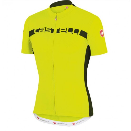 2016 Castelli Prologo 4.0 Fahrradbekleidung Radtrikot gelb FWS3H