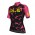 Damen Ale Solid Cracle-Schwarz roze Fahrradbekleidung Radtrikot 5W8RF