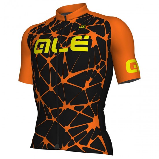 Ale Solid Cracle-Schwarz oranje Fahrradbekleidung Radtrikot 0TAEK