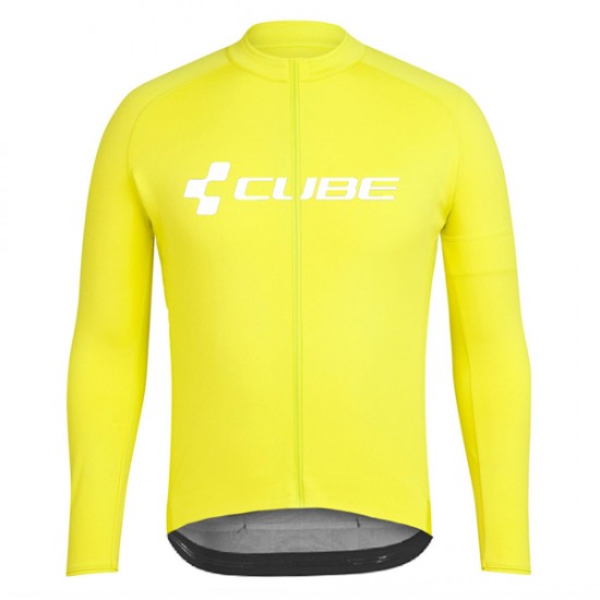 2018 Cube gelb Fahrradbekleidung Radtrikot Langarm 7H4YD