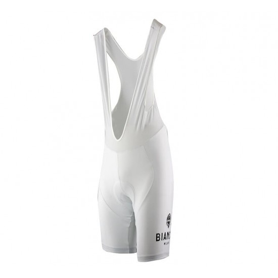 Bianchi Milano Attone white Kurz Trägerhose 108DO