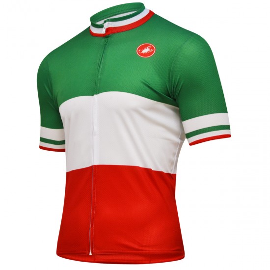 Castelli Italian championship podium 2018 Fahrradbekleidung Radtrikot 5215O