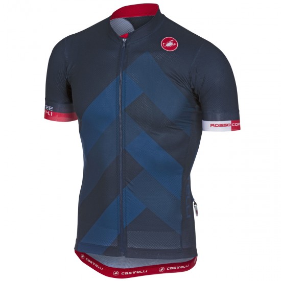 Castelli Free AR 4.1 blau Fahrradbekleidung Radtrikot BN6O5