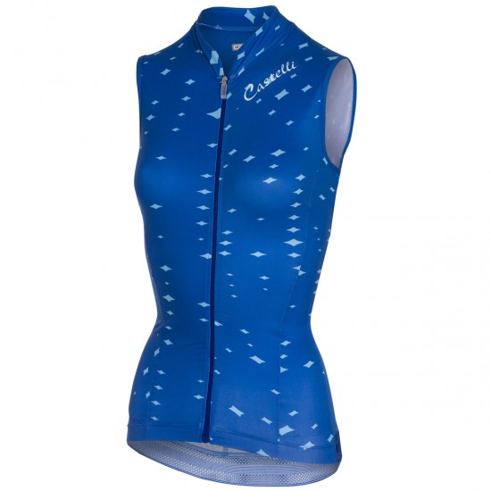 Castelli Stella-Bleu Damen Mouwloze BU9PH