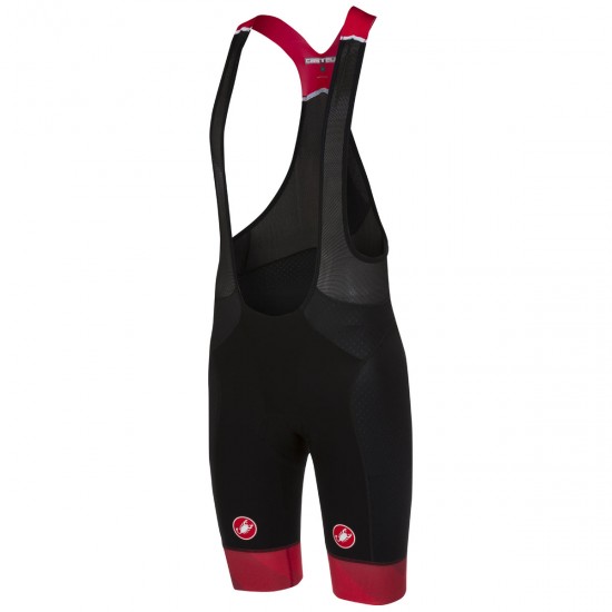 Castelli Free Aero Race Kit Version Rot Kurz Trägerhose H29CL