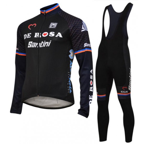 De Rosa Santini 2018 Fahrradbekleidung Set Langarmtrikot+Lange Trägerhose 9EXVM