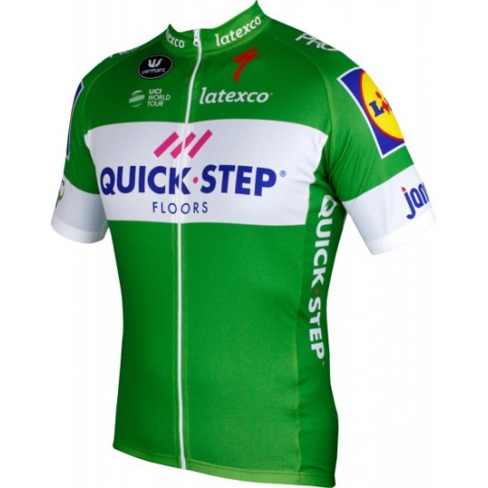 Quick-Step Floors 2018 Tour Special Edition grün Fahrradbekleidung Radtrikot A8WBG