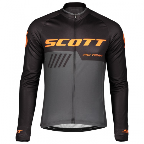 Scott RC TEAM 10 Fahrradbekleidung Radtrikot Langarm black/exotic orange 9X3YE