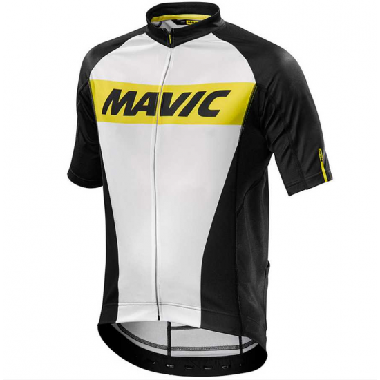 2016 Mavic Fahrradtrikot Radsport weiß Schwarz 27O9O