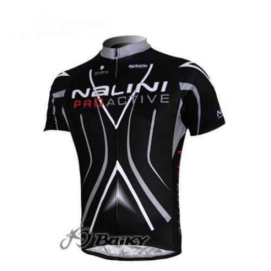 Nalini Pro Team Fahrradtrikot Radsport Schwarz 9LZIO