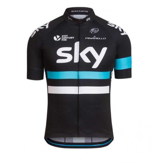 2016 SKY weiß-blau Fahrradtrikot Radsport GNWQJ