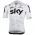Team Sky 2017 Aero Race Fahrradbekleidung Radtrikot weiß 8SH99