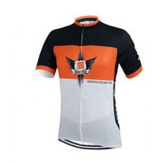 2015 Sportful weiß Schwarz orange Fahrradtrikot Radsport GTVFS