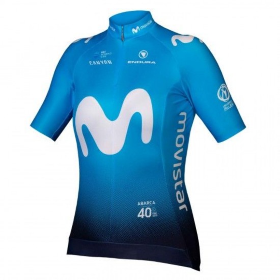 MOVISTAR 2019 Damen Fahrradbekleidung Radtrikot 3Q0E8