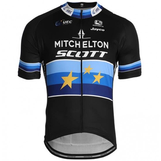 MITCHELTON-SCOTT European Champion 2019 Fahrradbekleidung Radtrikot OFF05