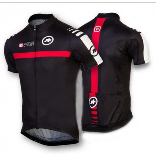 2016 ASSOS Fahrradbekleidung Radtrikot Schwarz weiß Rot RNH8G