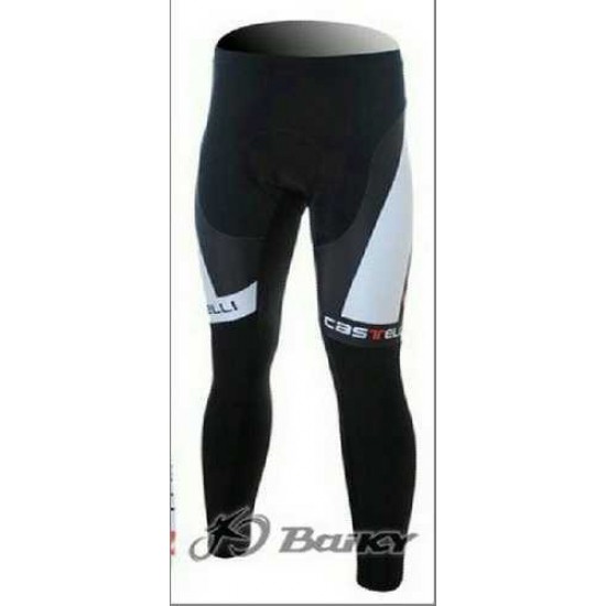 Castelli Pro Team Lange Fahrradhose weiß Schwarz PXV76