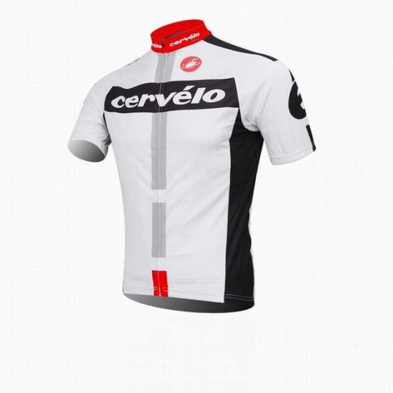 2014 Castelli Cervelo Fahrradtrikot Radsport weiß T3UEQ