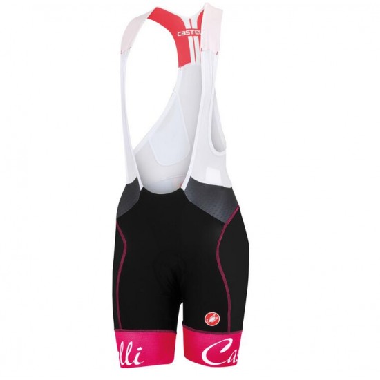 2016 Castelli vrouwen Free Aero Kurz Trägerhose roze UWQW5