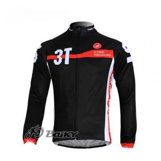 Castelli 3T Radtrikot Langarm Schwarz S8YK1