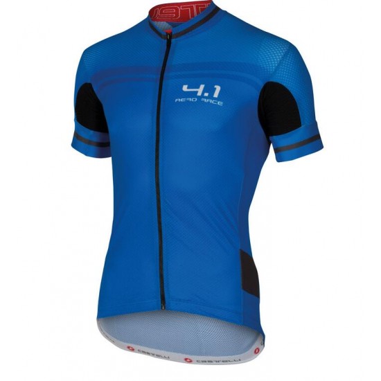 2016 Castelli Free Aero Race 4.1 Fahrradbekleidung Radtrikot blau XD6NF