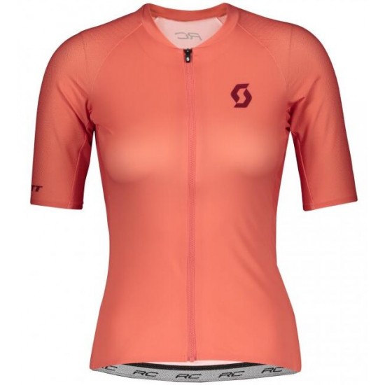 Damen SCOTT RC Premium 2020 Radtrikot kurzarm Rosa