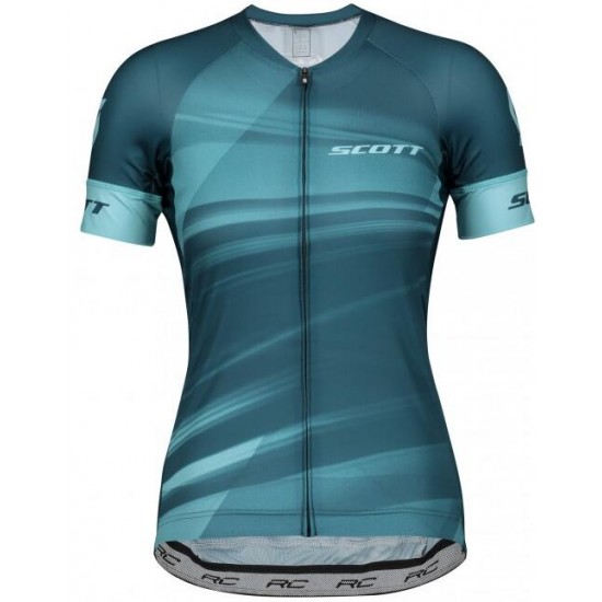 Damen SCOTT RC Pro 2020 Radtrikot kurzarm Blau