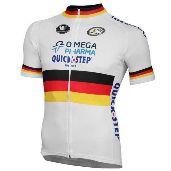 2015 Omega Pharma Quick Step Fahrradtrikot Radsport weiß VGDFG