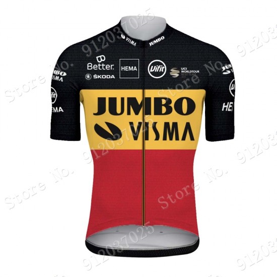 Jumbo Visma Belgium 2021 Team Fahrradtrikot Radsport V0EOvA