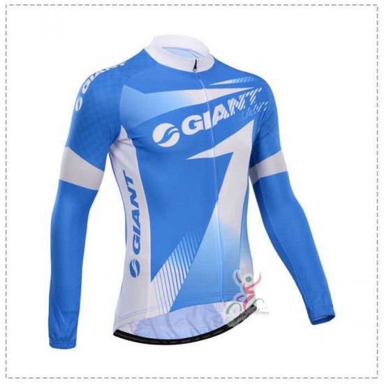 Giant 2014 Fahrradbekleidung Radtrikot Langarm blau MD1NQ