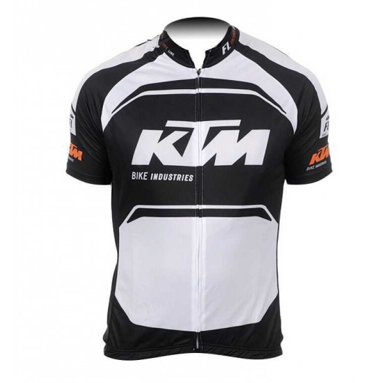 2015 KTM Pro team Schwarz weiß Fahrradtrikot Radsport P287F
