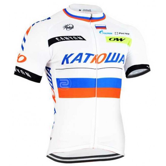 2015 Katusha Fahrradtrikot Radsport weiß XTJ4M