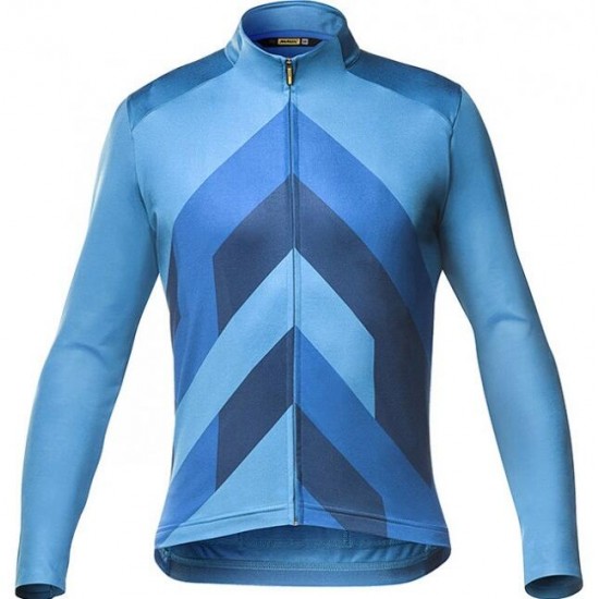 MAVIC Cosmic Graphic 2020 Radtrikot langarm Blau