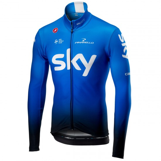 TEAM SKY 2019 Ocean Rescue Thermal Fahrradbekleidung Radtrikot Langarm TMCKR