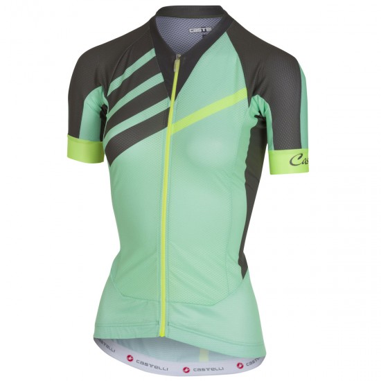 Castelli Aero Race-Vert Damen Fahrradbekleidung Radtrikot VW8O9