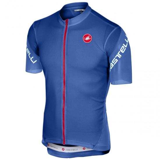 Castelli Entrata 3 blau Fahrradbekleidung Radtrikot N4YVU