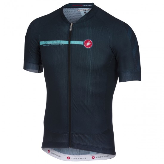 Castelli Aero Race 5.1 blau Fahrradbekleidung Radtrikot R5BRE