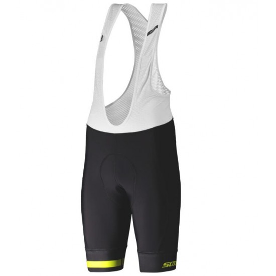 SCOTT RC PREMIUM ITD Kurz Trägerhose black/sulphur yellow QZUTI