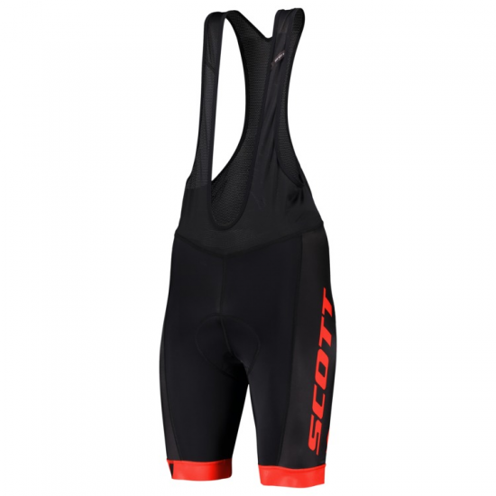 SCOTT RC TEAM Kurz Trägerhose black/fiery red KPC9A