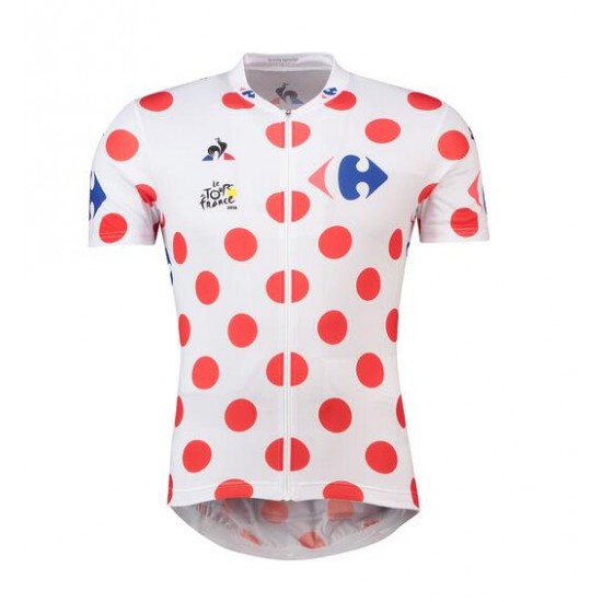 Tour de France 2018 Polka Dot Fahrradbekleidung Radtrikot UFJ5Y