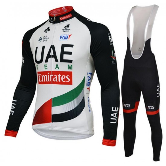 UAE 2018 Fahrradbekleidung Set Langarmtrikot+Lange Trägerhose WCM2Y