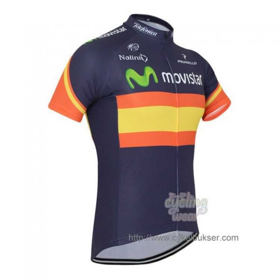 Movistar Teams Spagna Fahrradtrikot Radsport TMLVZ