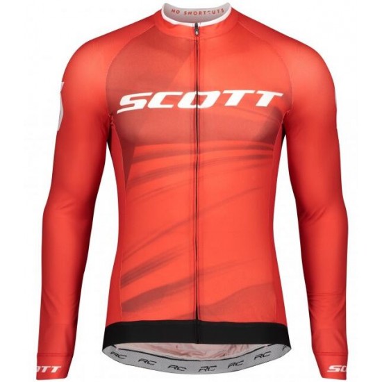 SCOTT RC Pro Radtrikot langarm 2020 Rot