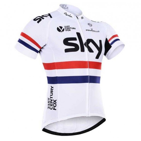 2016 SKY Pro Fahrradtrikot Radsport Rot weiß Q7P3R